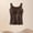 Brown, variant on Wensltd Elastic Tank Top for Women Seamless Printed Pattern Built In Bra Sleeveless Thermal Top Multicolor