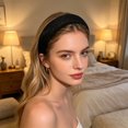 thumbnail image 3 of mdesiwst Women Headband Sparkling Rhinestones Sponge Thickened Filling Non-Slip Design Hair Hoop Flexible Fit Hair Accessory, 3 of 8
