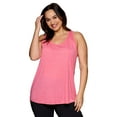 thumbnail image 2 of RBX Active Plus Size Women's Twist Back Soft Relaxed Tank Top Tunic, 2 of 5
