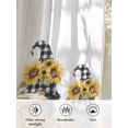 thumbnail image 6 of Sheer Curtains 63 Inch Length, Sunflower Gnomes Semi Sheer Curtains Light Filtering Window Treatment, Spring Eucalyptus Floral Watercolor Privacy Voile Drapes for Living Room Bedroom 52x63 Inch, 6 of 7