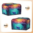 thumbnail image 3 of Lsque Hawaiian Island Dolphin Print 4 Slice Toaster Cover , Kitchen Appliance Dustproof Protector , Toaster Protector Dustproof Kitchen Appliance Cover, 3 of 7