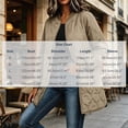 thumbnail image 3 of Vivianyo HD Women's Bomber Collar Long Quilted Jacket, Long Sleeve Lightweight Zip Up Winter Coat with Pockets, Sizes S-2XL, 3 of 8