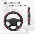 thumbnail image 5 of Fotbe Colorful Floral Embroidery Mexican Steering Wheel Cover Universal 15 in Car Accessories for Men Women,Steering Wheel Protector Comfortable Protective Case for SUV Sedan Decor, 5 of 8