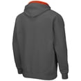 thumbnail image 3 of Men's Colosseum Charcoal Clemson Tigers Arch & Logo 3.0 Full-Zip Hoodie, 3 of 3