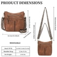 thumbnail image 4 of FALAN MULE Croosbody Bags for Women Leather Crossbody Purse Multi Pocket Shoulder Handbags, 4 of 6