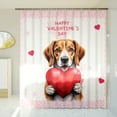 thumbnail image 3 of Happy Valentine's Day Beagle Brings Love Heart Shower Curtain Beagles Dog Lover Gifts Idea Waterproof Bathroom Bathtub Curtain - 02028, 3 of 5