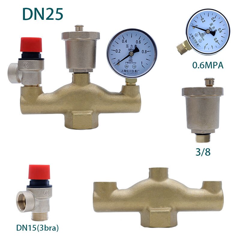 Safety valve brass automatic exhaust valve pressure relief valve pressure reducing valve for