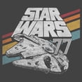 thumbnail image 2 of Boys Star Wars Retro 77 Millennium Falcon Stripes T Shirt, 2 of 4