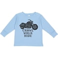 thumbnail image 3 of Inktastic Crawl Walk Ride Motorcycle Boys or Girls Long Sleeve Toddler T-Shirt, 3 of 5