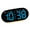 Black shell blue lig, variant on hejhncii Elegant Bedside Clock With Large Led Screen Date Time Temperature Display For Students Bedroom or Study