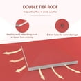 thumbnail image 5 of Patio Umbrellas Outsunny 10' x 12' Gazebo Canopy Replacement, 2-Tier Outdoor Gazebo Cover Top Roof with Drainage Holes, (TOP ONLY), Wine Red,Market Umbrellas, 5 of 9