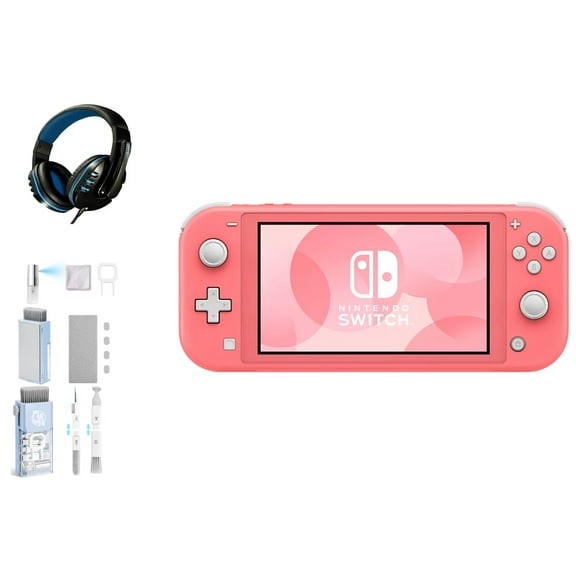 Pre-Owned Nintendo Switch Lite - Coral with BOLT AXTION Cleaning Kit Headset ( )