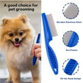 thumbnail image 3 of 1 set Plastic Flea Combs Cat Dog Pet Grooming Fine Tooth Hair Combs Mixed color 10pcs/set, 3 of 7