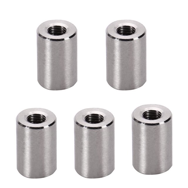 HUGFEGWE Round Connector Nuts Rod Coupling Nut Threaded Sleeve Rod for Continuous Threaded Rod 5PCS CJB91-25828