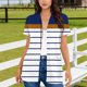 thumbnail image 1 of TaTaai Ladies Short Sleeve Open Front Cardigan Printed Blouse Soft Cotton Spring Summer Casual Wear Pocket Detail Top Gift, 1 of 5