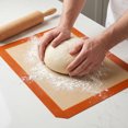 thumbnail image 5 of REGALWOVEN 3 Pcs Silicone Pastry Mat, Non Stick Baking Mat with Measurements, Heat Resistant Dough Rolling Baking Sheet Thin Orange 16.5x11.6in, 5 of 5