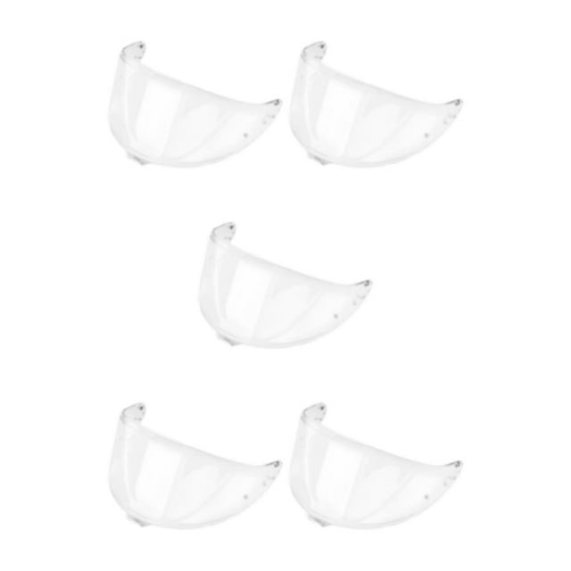 Transemion Detachable Replacement Full Face Insert Only for Z8 Visor Lens Impact Resistant Crystal Clear Clear 28x14cm 5Set