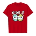 thumbnail image 4 of XDZJLR T-Shirts Filles Enfants Été Chaud Imprimé Mignon Pâques Imprimé Manches Courtes Col Rond Vêtements Décontractés 3-4 Ans, 4 of 4