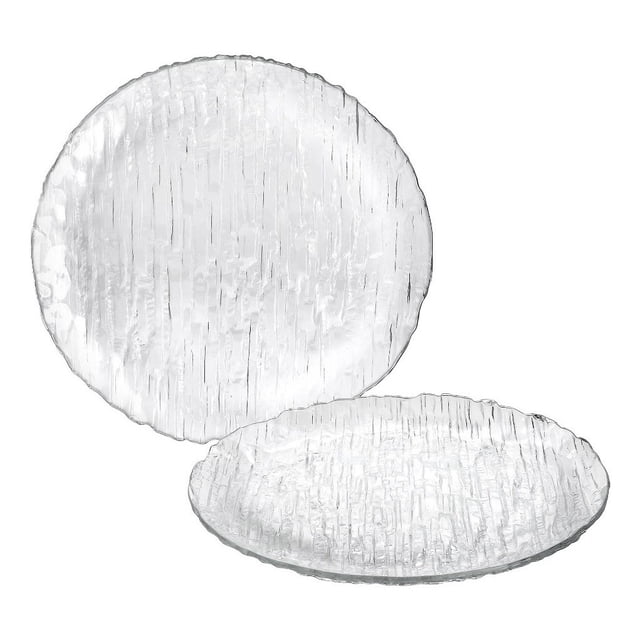 Juego de 6 Platos de Vidrio Borgonovo Extendidos modernos 27 cm