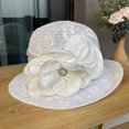 thumbnail image 2 of Yoyauz Kentucky Church Derby Dress Clock Hat Sweet Cute Floral Bucket Hat, 2 of 5