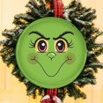 thumbnail image 2 of Panneau Rond Vert pour Célébrer Noël Intérieur Extérieur Couronne, 2 of 9