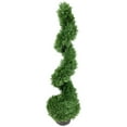 thumbnail image 4 of Northlight Real Touch™ Artificial Cedar Spiral Topiary Tree in Black Pot - 4', 4 of 9
