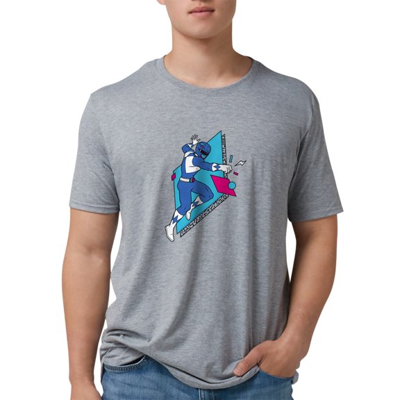 CafePress - Power Rangers Blue Ranger Pun Men's Deluxe T Shirt - Mens Tri-blend T-Shirt