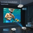 thumbnail image 2 of HOMPOW Projecteur, Projecteur Bluetooth Full HD 1080P Natif avec Haut-Parleur, Mini Projecteur de Film Portable Extérieur Compatible avec Ordinateur Portable, Téléphone Intelligent, TV Stick, Xbox, PS5, 2 of 8