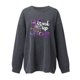 thumbnail image 2 of Gibobby Sudadera de Navidad para mujer Sudadera con capucha estampada navideña holgada para mujer con mangas hasta los hombros(Gris oscuro,G), 2 of 3