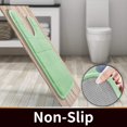 thumbnail image 4 of LAICAIW Memory Foam Toilet Bath Mat U-Shaped, 24 X 20 Inches,Soft and Comfortable, Super Water Absorption, Non-Slip, Machine Wash and Easier to Dry for Bathroom Commode Contour Rug, Pale Green, 4 of 7