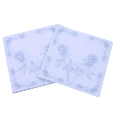 Lot de 4 serviettes de table en polyester à motif floral vintage bleu roi  pour la cuisine, les fêtes, le Nouvel An, la décoration de mariage :  : Cuisine et Maison