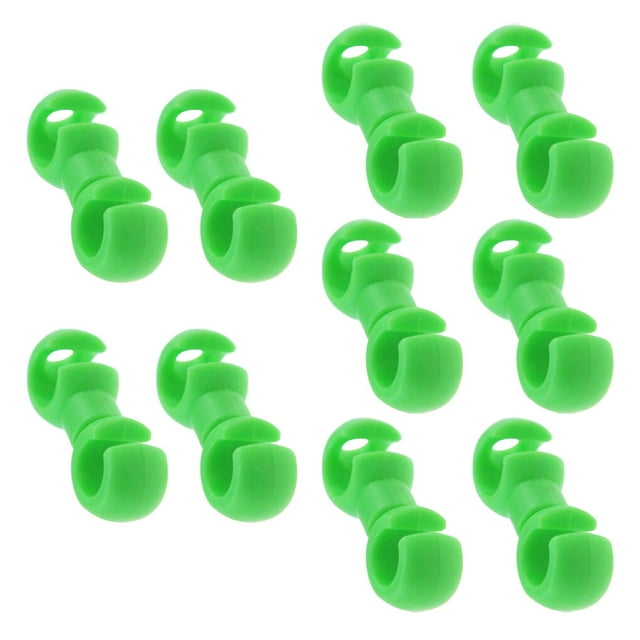 Transemion 10pcs Line Clip For Hose Guide Brake Cable Parts In Plastic For S Style Clips Green 10pcs 1Set