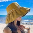 thumbnail image 3 of Sun Hat for Women UPF 50+ Foldable Fisherman Hat Wide Brim Summer Beach Cap, Black, 3 of 5