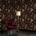 thumbnail image 6 of Peel and Stick Wallpaper Vintage Floral Winged Pomegranates Red Flowers Wall Mural 17.7in x 9.8ft Waterproof Self Adhesive Wall Paper Contact Paper for Bedroom Walls Cabinet Locker, 6 of 8