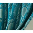 thumbnail image 4 of Kenyon Damask Textured Jacquard 54 x 84 in. Single Rod Pocket Curtain Panel w/Attached 18 in. Valance, 4 of 7