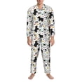 thumbnail image 3 of Kdxio Funny Puppy Men’s Pajama Set Pajamas For Men 2 Piece PJ Set with Men Pajama Pants and Long Sleeve T-Shirt Lounge Set-X-Large, 3 of 7