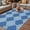 Blue, variant on Sage Green Morocco Outdoor Rug for Patio/Deck/Porch, Non-Slip Large Area Rug 5 x 8 Ft, Vintage Abstract Geometric Pattern Indoor Outdoor Rugs Washable Area Rugs, Reversible Camping Rug Carpet Runner
