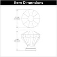 thumbnail image 5 of Hickory Hardware Crystal Palace Collection Knob 1-1/4 Inch Diameter Crysacrylic with Polished Nickel Finish, 5 of 7
