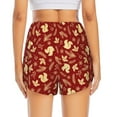thumbnail image 2 of Lsque Golden Squirrels Holiday Printed Women's Running Shorts with Liner Pockets,Elastic Quick Dry Workout Athletic Gym Yoga Shorts,Womens High Waist Shorts-XX-Large, 2 of 9