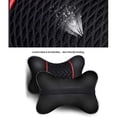 thumbnail image 3 of 2 uds cojines para reposacabezas de coche de cuero PU cojín para descanso del cuello almohada usable suave soporte para el cuello del coche almohada para el cuello del asiento del coche, 3 of 6