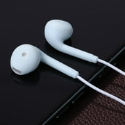 3.5mm Wired Earbuds Earphones with Noise Canceling Microphone (Blue)