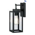 thumbnail image 5 of 14" Outdoor Lighting Wall Mount Dusk to Dawn Sensor Porch Light Fixture with Matte Black Finish, E26, 5 of 8