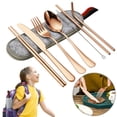 thumbnail image 3 of Picnic Siltware Conjunto Cubiertos Campamento Vajillas Al Aire Libre Con Acero Inoxidable para Acampar, 3 of 9