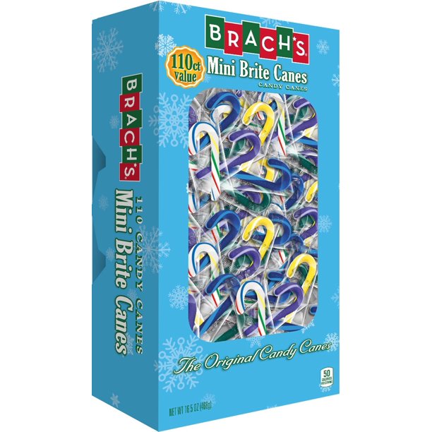 Brach's Mini Brite Christmas Candy Canes, 16.5 oz, 110 Count Walmart