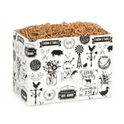Farmhouse Favorites Basket Boxes, Large 10.25x6x7.5", 6 Pack