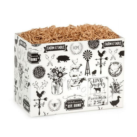 Farmhouse Favorites Basket Boxes, Large 10.25x6x7.5", 6 Pack