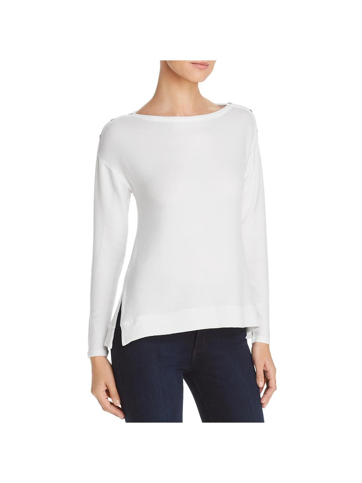 white boxy sweater