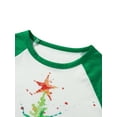 thumbnail image 5 of Gureui Family Matching Christmas Pajamas, Christmas Tree Print Long-Sleeved Round Neck Tops + Elastic Waist Trousers/Romper Sleepwear, 5 of 9