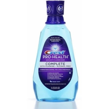 Crest Pro-Health Complete Anticavity Fluoride Rinse, Fresh Mint 1000 mL