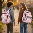 thumbnail image 3 of Psesaysky Watercolor Cherry Blossom Print with Gradient Effect Travel Bag with Large Capacity, Lightweight Smooth Zippers 17 Inch Bookbag for School High School, 3 of 9